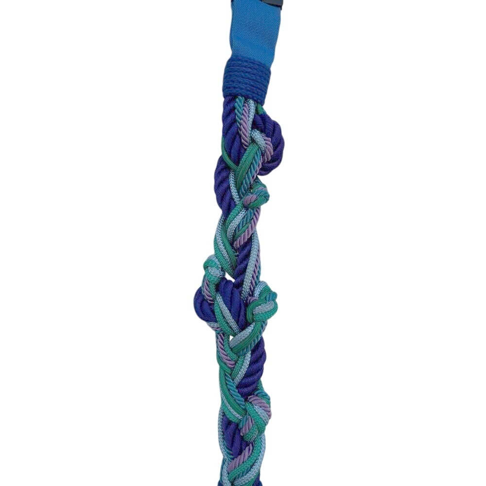 Vintage Belt, Braided Front, Blue‎ & Greens